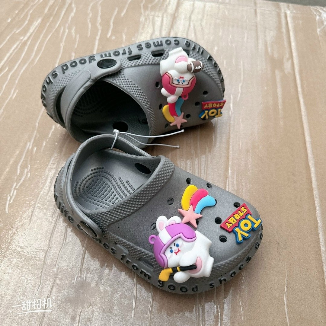 джибитс crocs сандалии,кроксы с украшениями,,детские кроксы,пляжная  детская