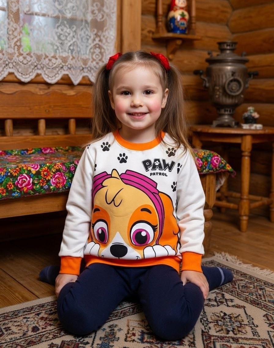 пижама paw patrol,cвитшот для девочки,кофта для девочек,детский свитшот,пижама скай щенячий патруль