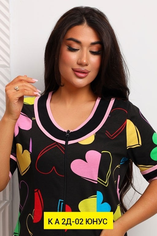 халат женский,халат туника,трикотажный халат,халат трикотажный женский,халат женский трикотажный на молнии