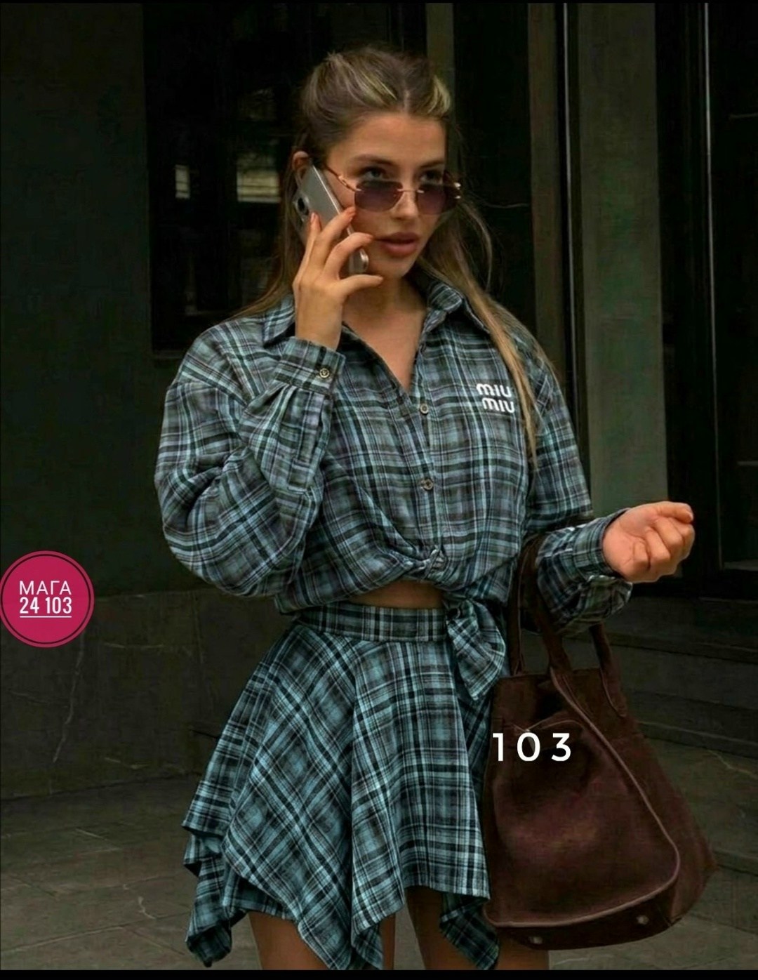костюм с юбкой и рубашкой в клетку,костюм с юбкой и рубашкой,костюм в клетку,костюм с юбкой в клетку,костюм с короткой юбкой и рубашкой в клетку moonchild