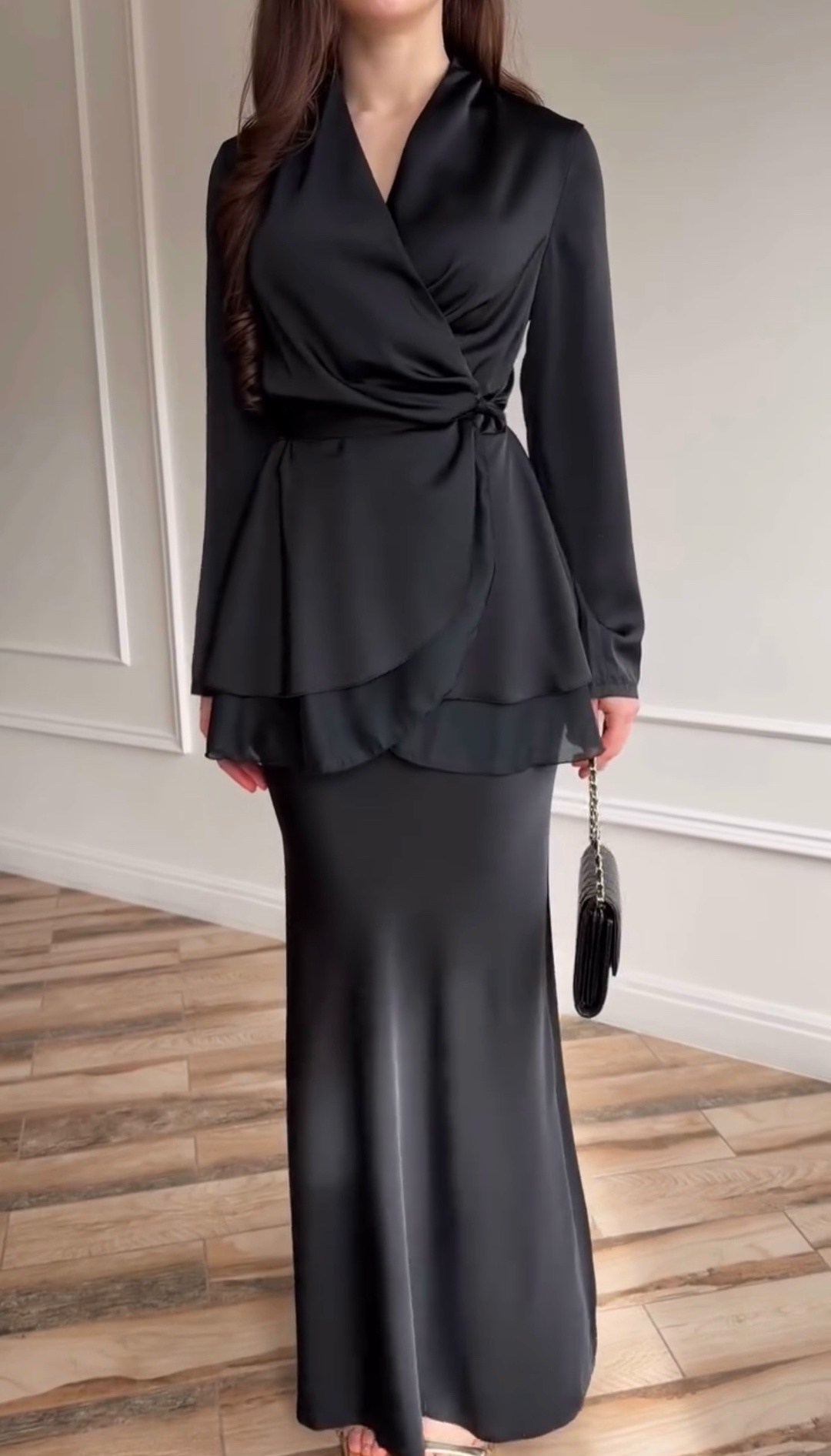 шелковый костюм двойка с юбкой макси by rumi,атласное платье,костюм с юбкой,платье стильное,вечерние платья