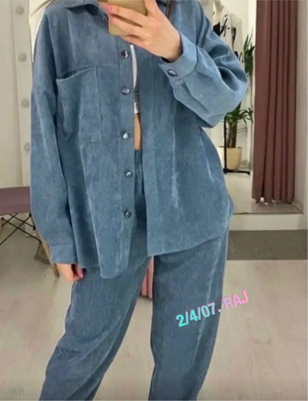 брючный костюм,вельветовые костюмы,костюм женский,костюм женский тройка из вельвета,костюм голубой