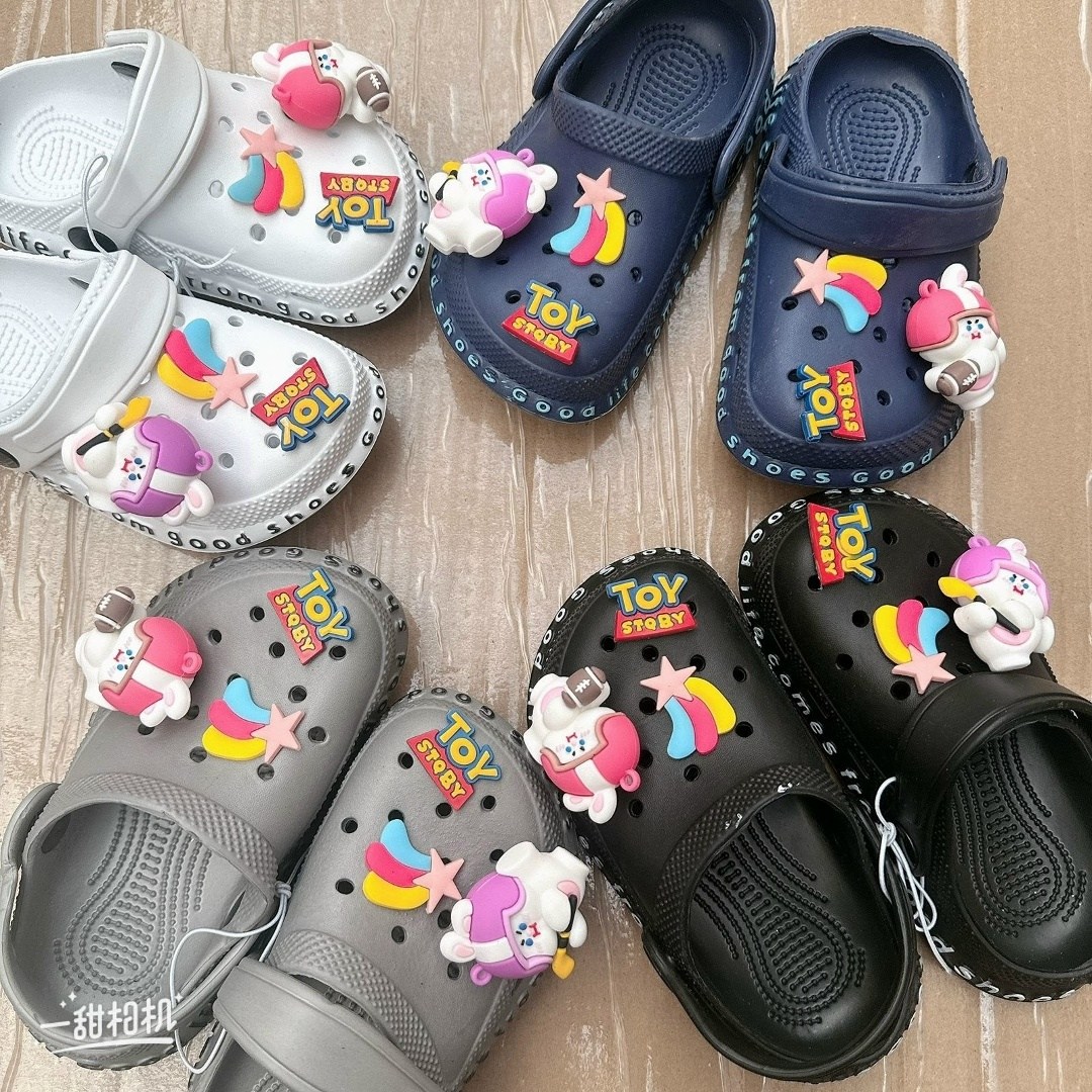 джибитс crocs сандалии,кроксы с украшениями,,детские кроксы,пляжная  детская