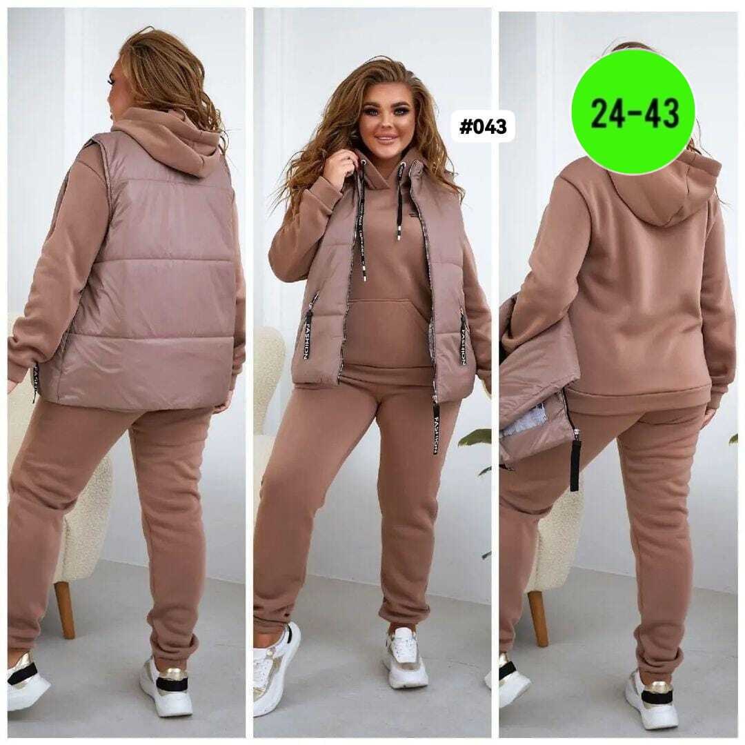 спортивные костюмы женские,костюм тройка женский с жилетом на флисе,костюм женский тройка,женские костюмы,cпортивный костюм женский теплый