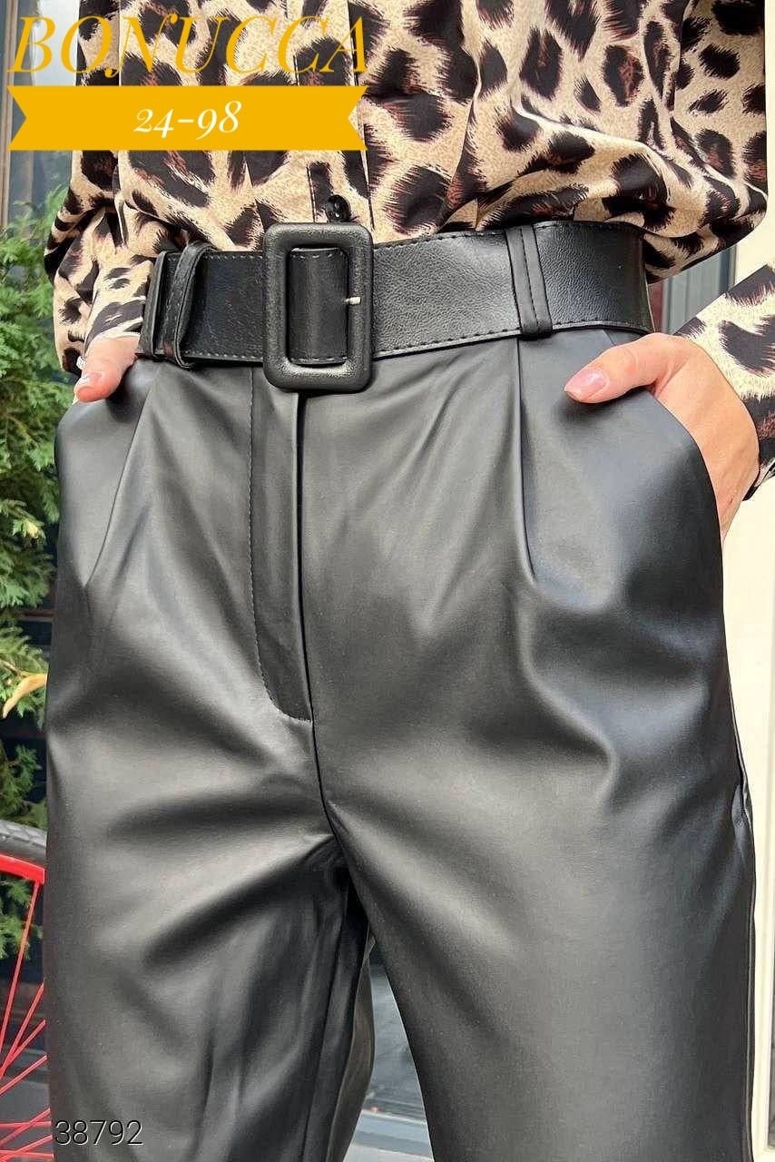 брюки из экокожи,кожаные женские брюки,прямые брюки из экокожи,брюки из экокожи утепленные,кожаные брюки