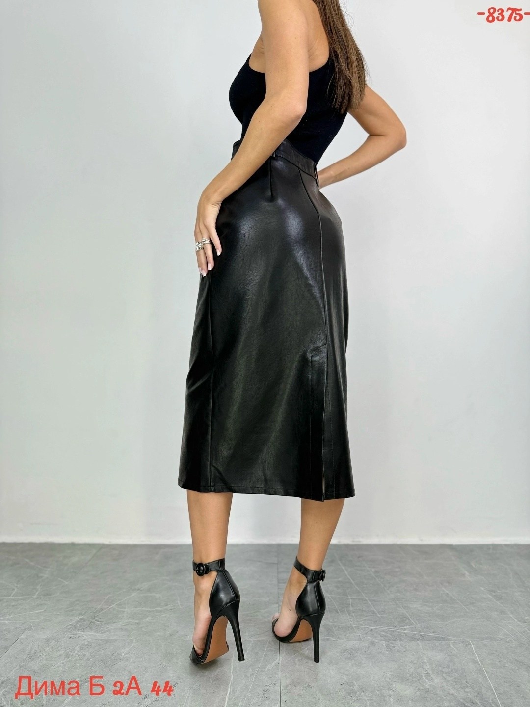 кожаные юбки,кожаная юбка миди,юбка,юбки женские,юбка кожаная миди с разрезом