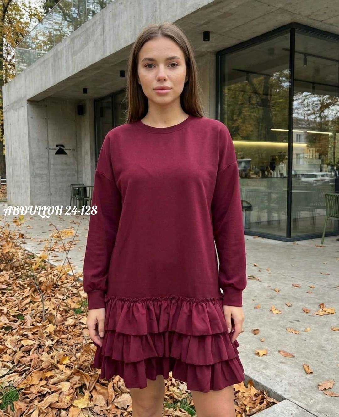 бордовое платье,бордовое платье с воланом,бордовое платье с оборкой по низу,платье с оборками,платье женское короткое красное бордовое вишнёвое