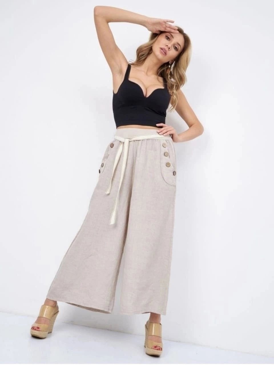 брюки льняные женские,модные брюки,брюки стиль,брюки льняные,широкие брюки