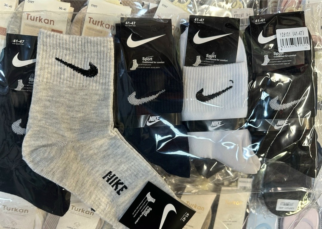 носки nike высокие,носки найк,носки средние хлопковые набор 5 пар nike,носки мужские nike,носки nike