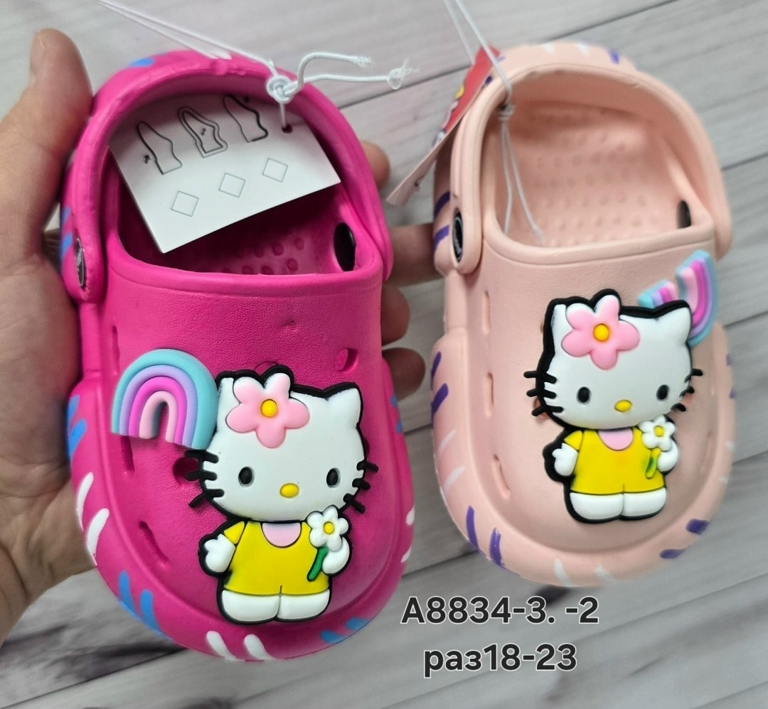 кроксы хеллоу китти детские,кроксы хеллоу китти,кроксы с хелло китти,детские кроксы,