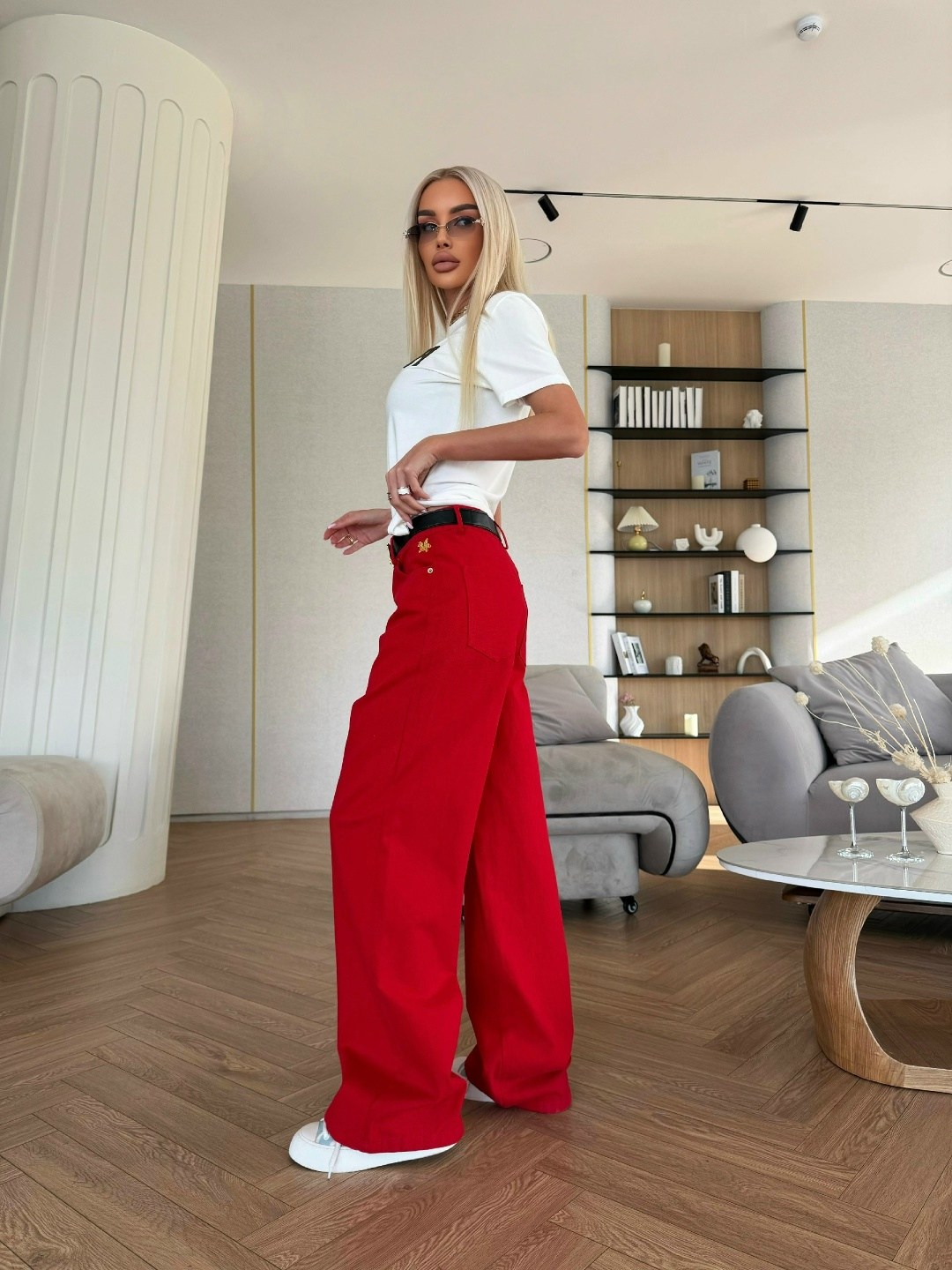 брюки палаццо красные,брюки красные,брюки стиль,широкие брюки,брюки летние