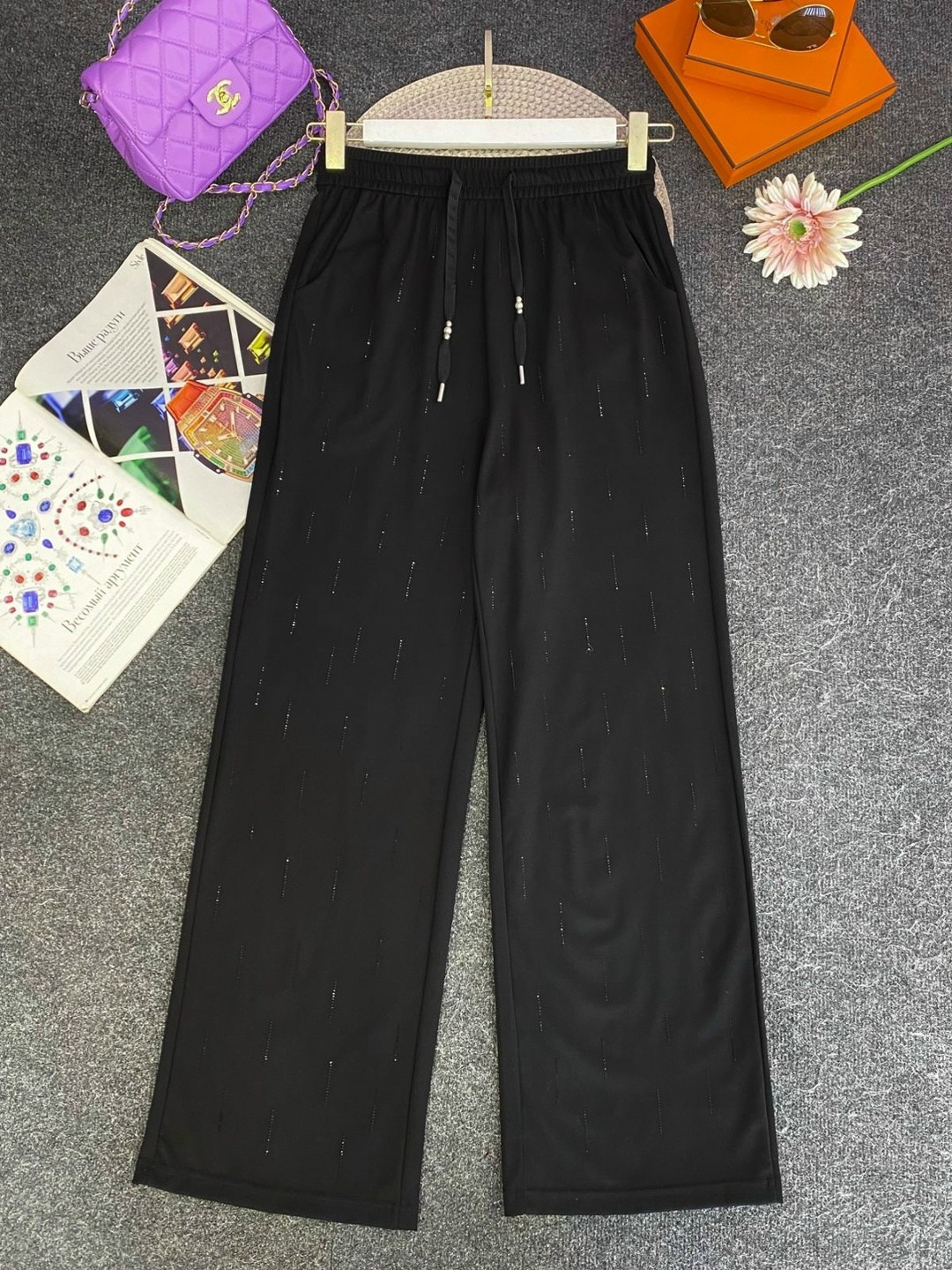 брюки со стразами,брюки женские,штаны со стразами,брюки свободные,брюки штаны