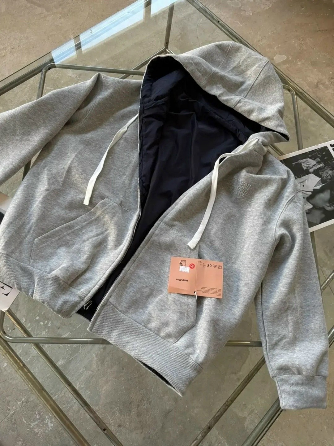 оверсайз толстовка,толстовка на молнии из футера 3х нит.начес серый,толстовка женская,модные наряды