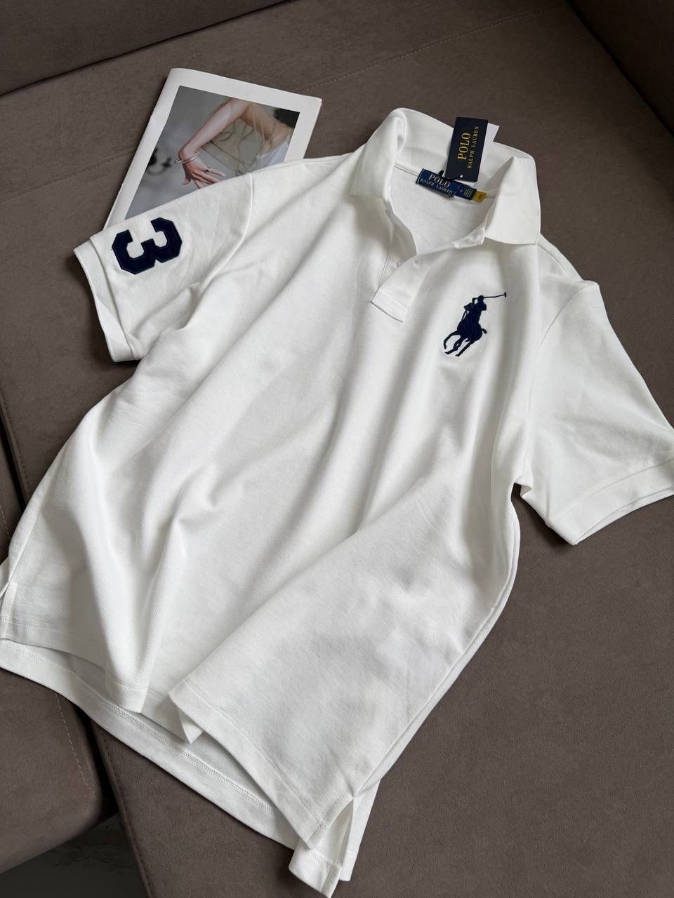 поло ральф лаурен,polo ralph lauren polo,polo ralph lauren,рубашка поло ralph lauren polo с большим лого,белое поло ральф лорен