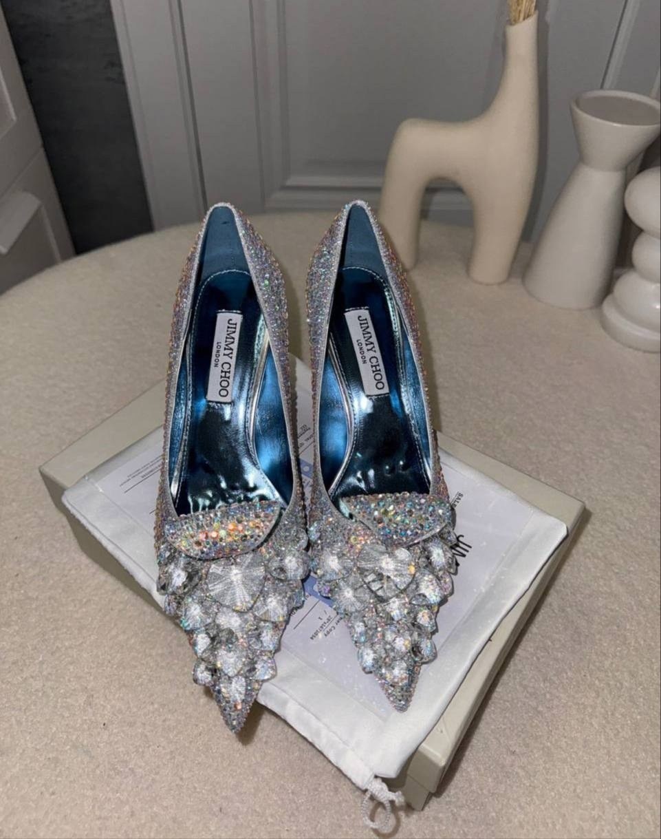 туфли джимми чу хрустальные,туфли jimmy choo,туфли золушки джимми чу,,туфли лодочки с камнями