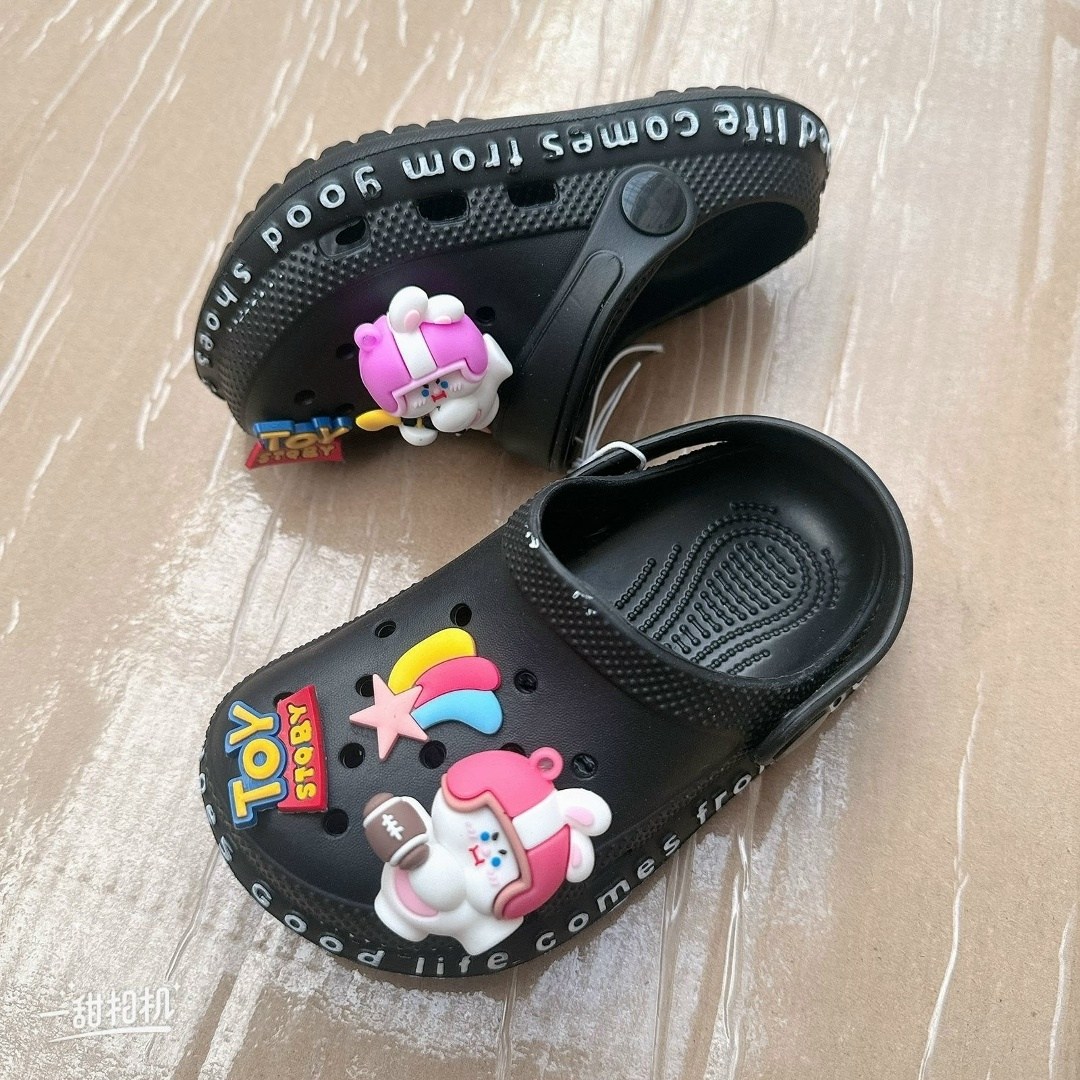 джибитс crocs сандалии,кроксы с украшениями,,детские кроксы,пляжная  детская