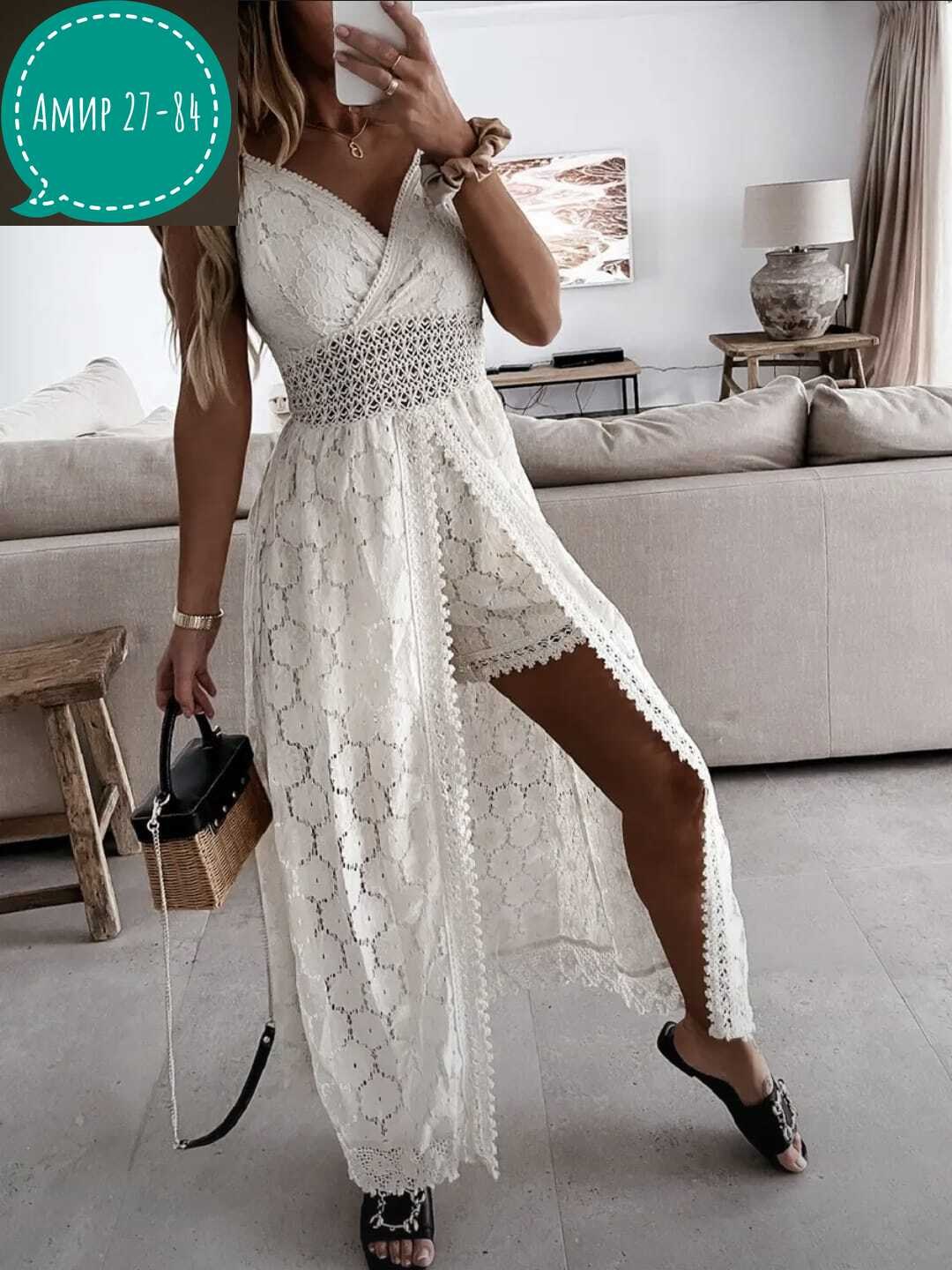 кружевное летнее платье,белый кружевной сарафан,платье кружевное,кружевной комбинезон женский,ажурные платья
