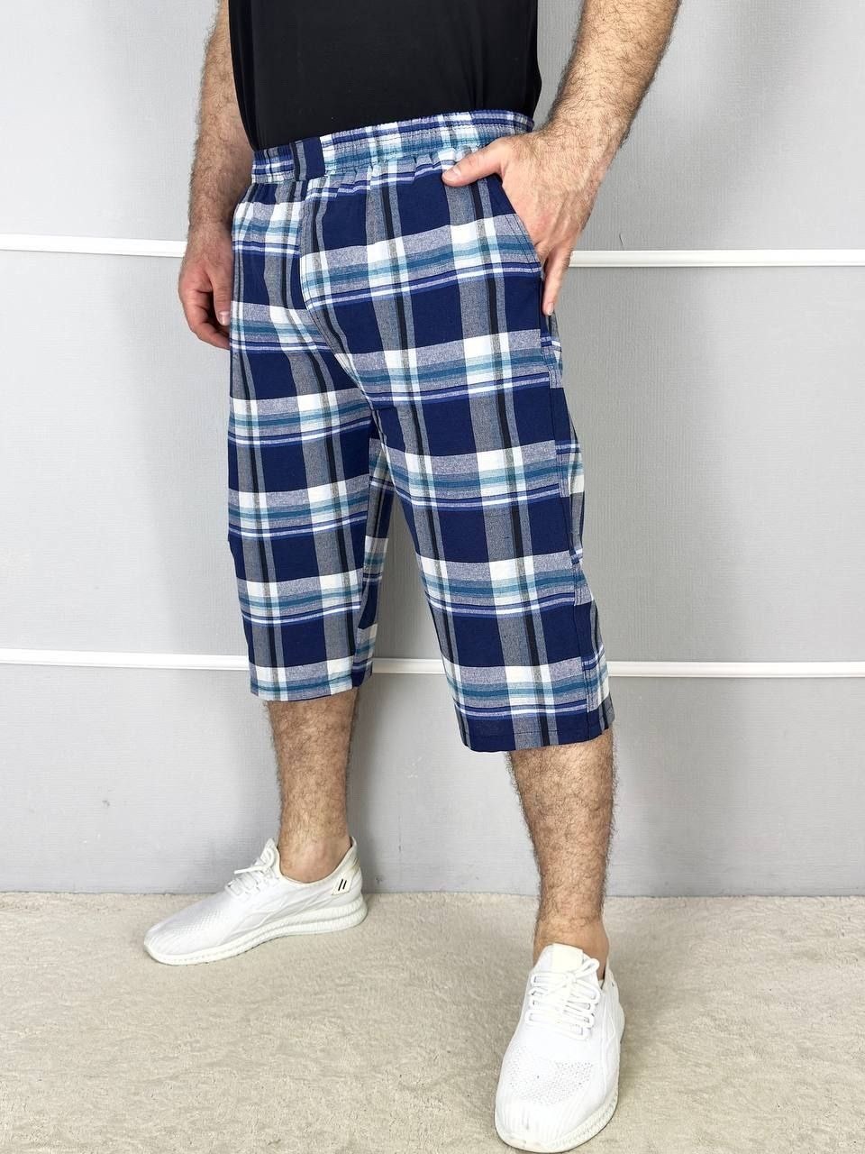 бриджи мужские,шорты мужские,шорты в клетку мужские,шорты бриджи,шорты трикотажные