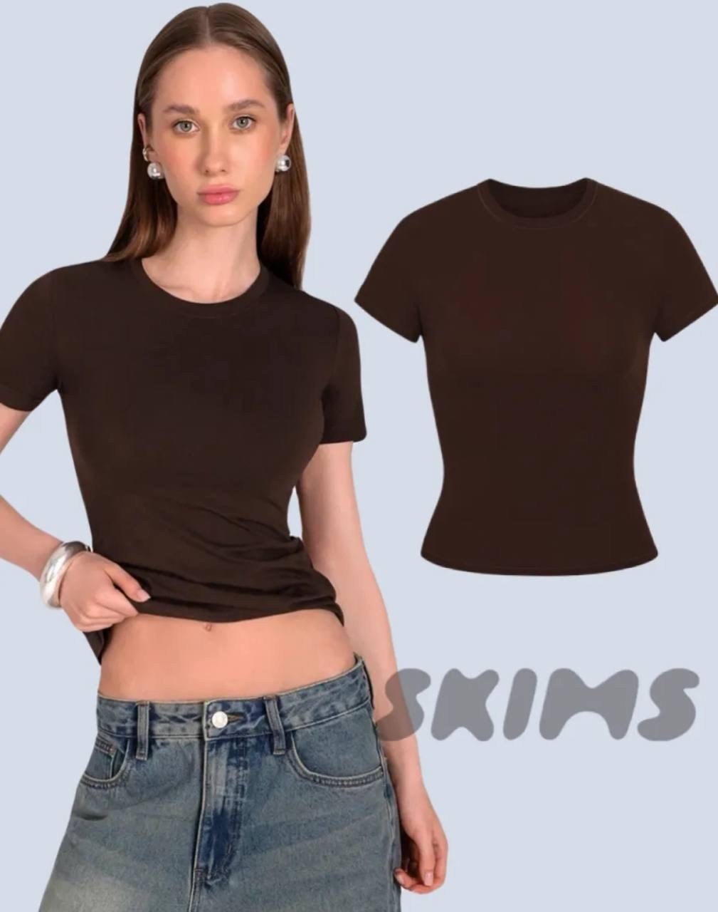футболки женская,футболка коричневая женская,футболка шоколадного цвета,укороченная футболка,футболка базовая женская