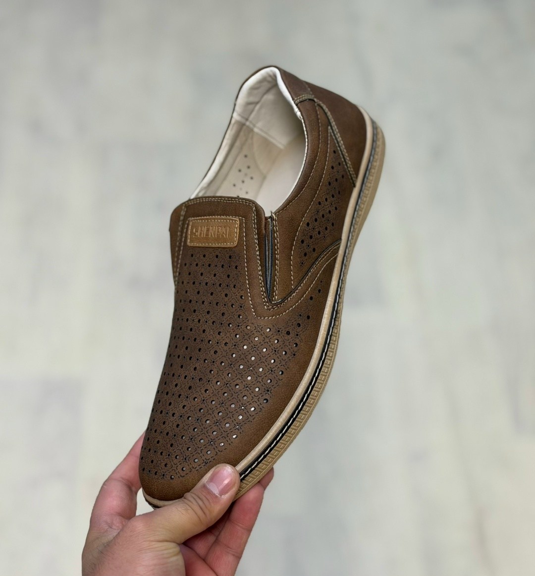 ,туфли мужские летние кожаные с перфорацией,туфли мужские,мокасины с перфорацией,мужская