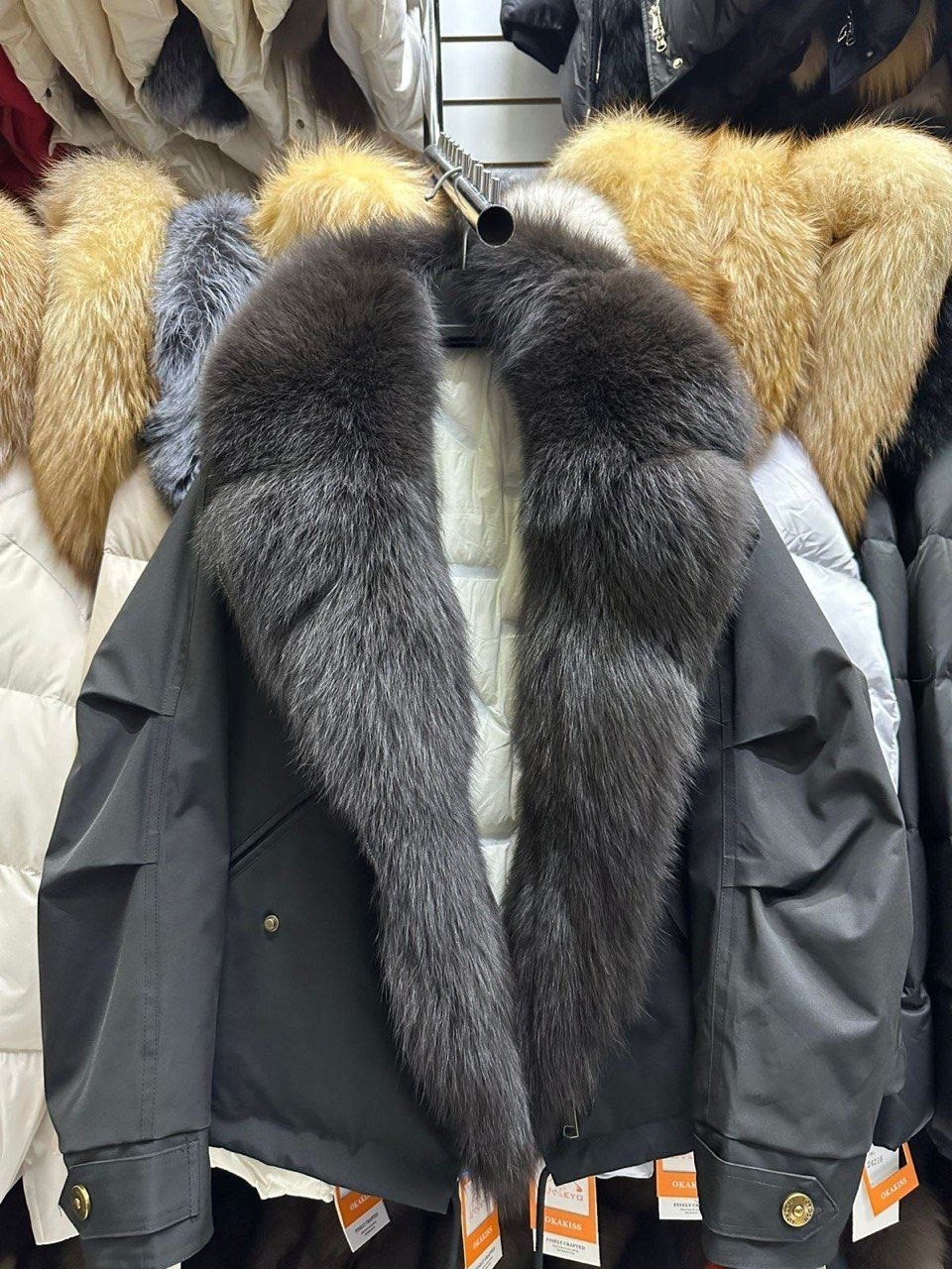 куртка с натуральный мехом,парка с натуральным мехом,женская парка на натуральном меху,женская парка на натуральном меху укороченная куртка с лисьим мехом,зимние куртки
