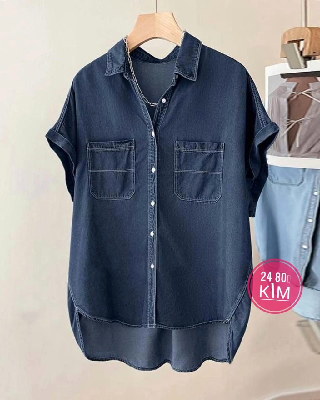 блузка zanzea женская джинсовая с коротким,женская джинсовая рубашка,джинсовые рубашки для женщин,джинсовая рубашка с коротким рукавом,джинсовая блузка