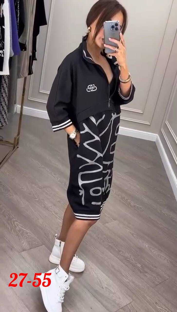 спортивное платье женское,платье женское,женское платье в одном цвете ткань: трикотаж с принтом,платье спортивное арт,платье спортивное женское арт. 11546970