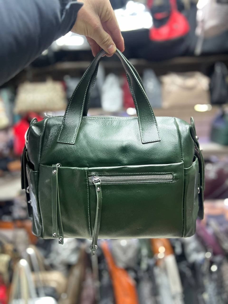 женская кожаная сумка,сумка,сумки женская,сумки женские из натуральной кожи,кожаная сумка зелёная