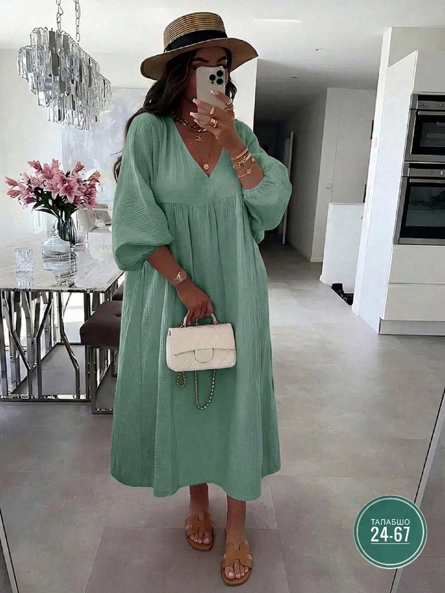 платья,платье из муслина летнее,платье миди летнее,платье свободного кроя,свободное платье