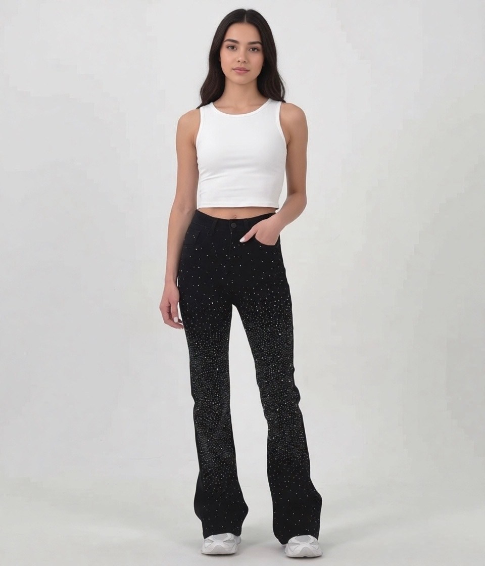 брюки с пайетками,брюки женские из пайеток mist р.44 черный,широкие брюки,одежда брюки,женские брюки