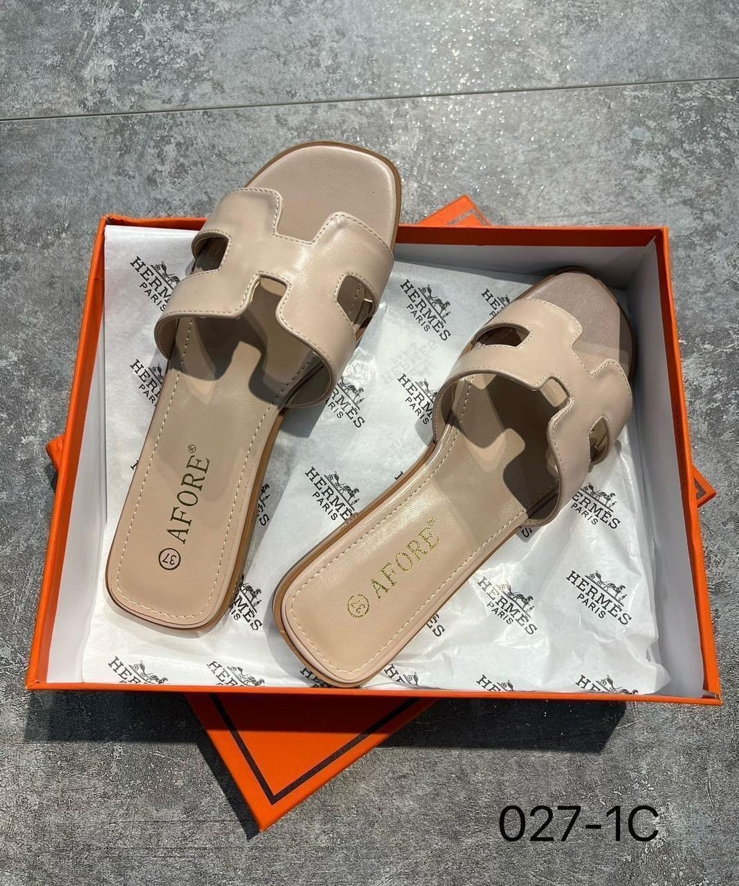 шлепки эрмес бежевые,шлепки эрмес беж,шлепки hermes женские,,шлепки гермес