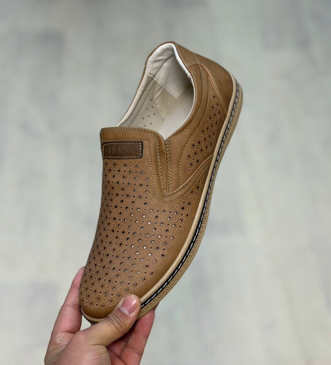 ,туфли мужские летние кожаные с перфорацией,туфли мужские,мокасины с перфорацией,мужская