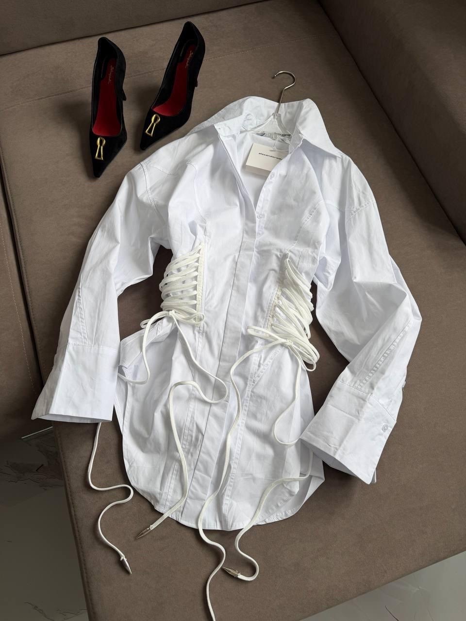 белая рубашка с корсетом,женская рубашка,рубашка с корсетом,белое платье рубашка,длинная белая рубашка с корсетом