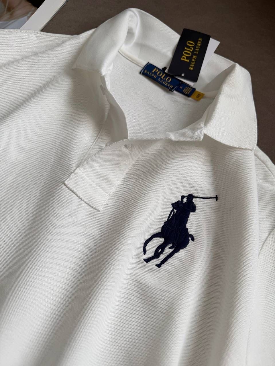 поло ральф лаурен,polo ralph lauren polo,polo ralph lauren,рубашка поло ralph lauren polo с большим лого,белое поло ральф лорен