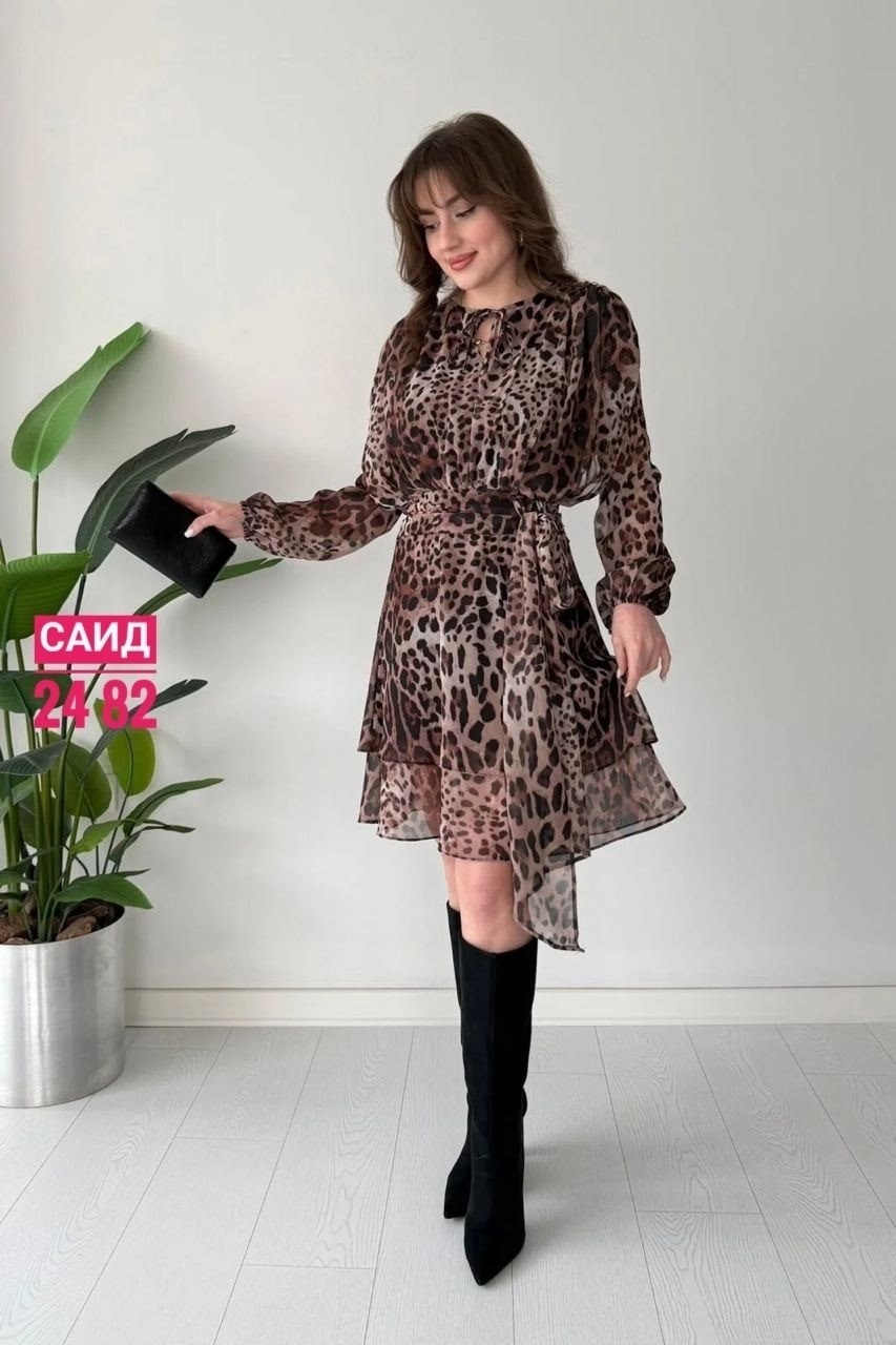 шифоновое платье,шифоновое платье короткое,шифоновое платье с леопардовым принтом,шифоновое платье женское,платье