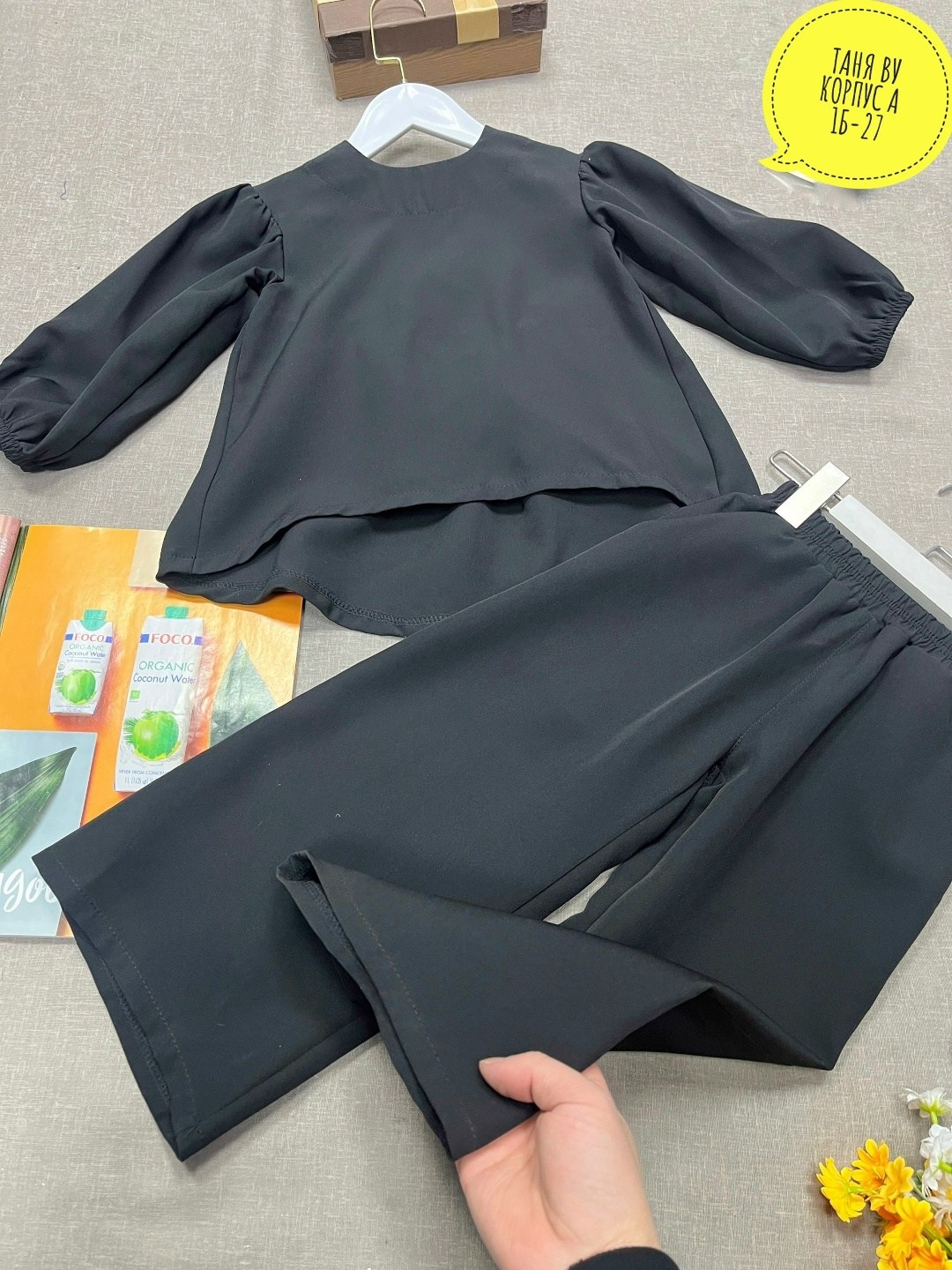 брючный костюм для девочки,стильный костюм для девочки,костюм для девочки,костюм с брюками палаццо,стильная блузка