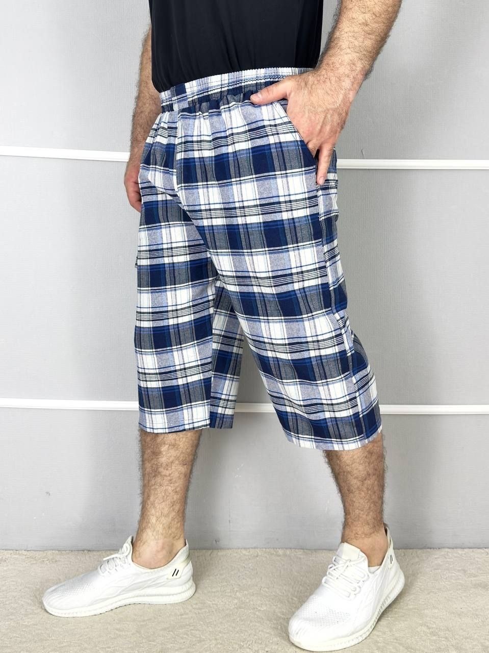 бриджи мужские,шорты мужские,шорты в клетку мужские,шорты бриджи,шорты трикотажные