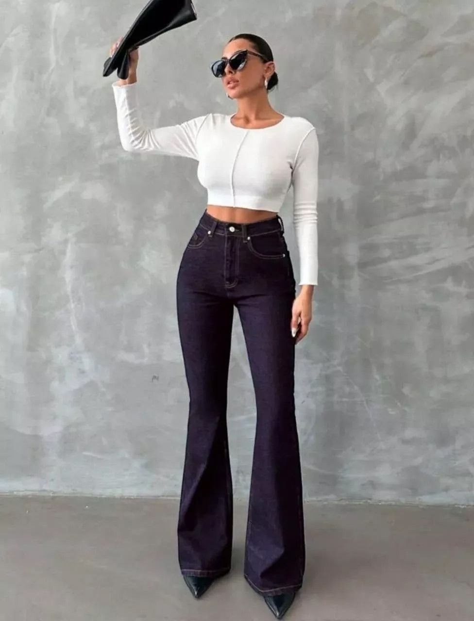 джинсы клеш женские,джинсы женские клеш с высокой посадкой,джинсы клеш широкие,джинсы клеш от колен,джинсы клеш от колена с высокой посадкой