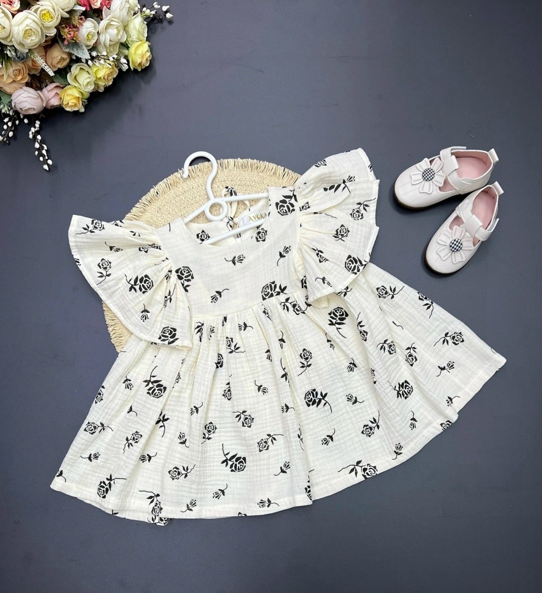 платье для девочки летнее муслиновое,платья для малышей,платье для девочки из муслина,платье для девочки летнее,для девочек платья