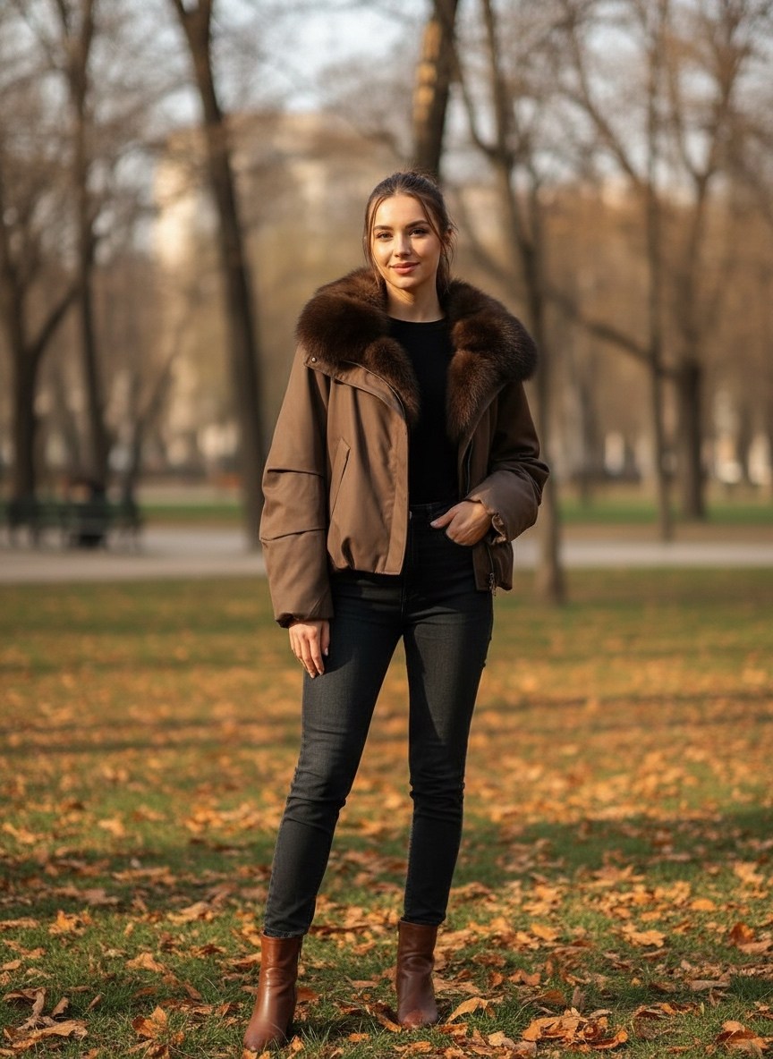 пуховики с мехом,пуховик короткий с натуральным мехом angel mood,короткий пуховик,пуховики с натуральным мехом,куртка - пуховик с мехом песца city furs