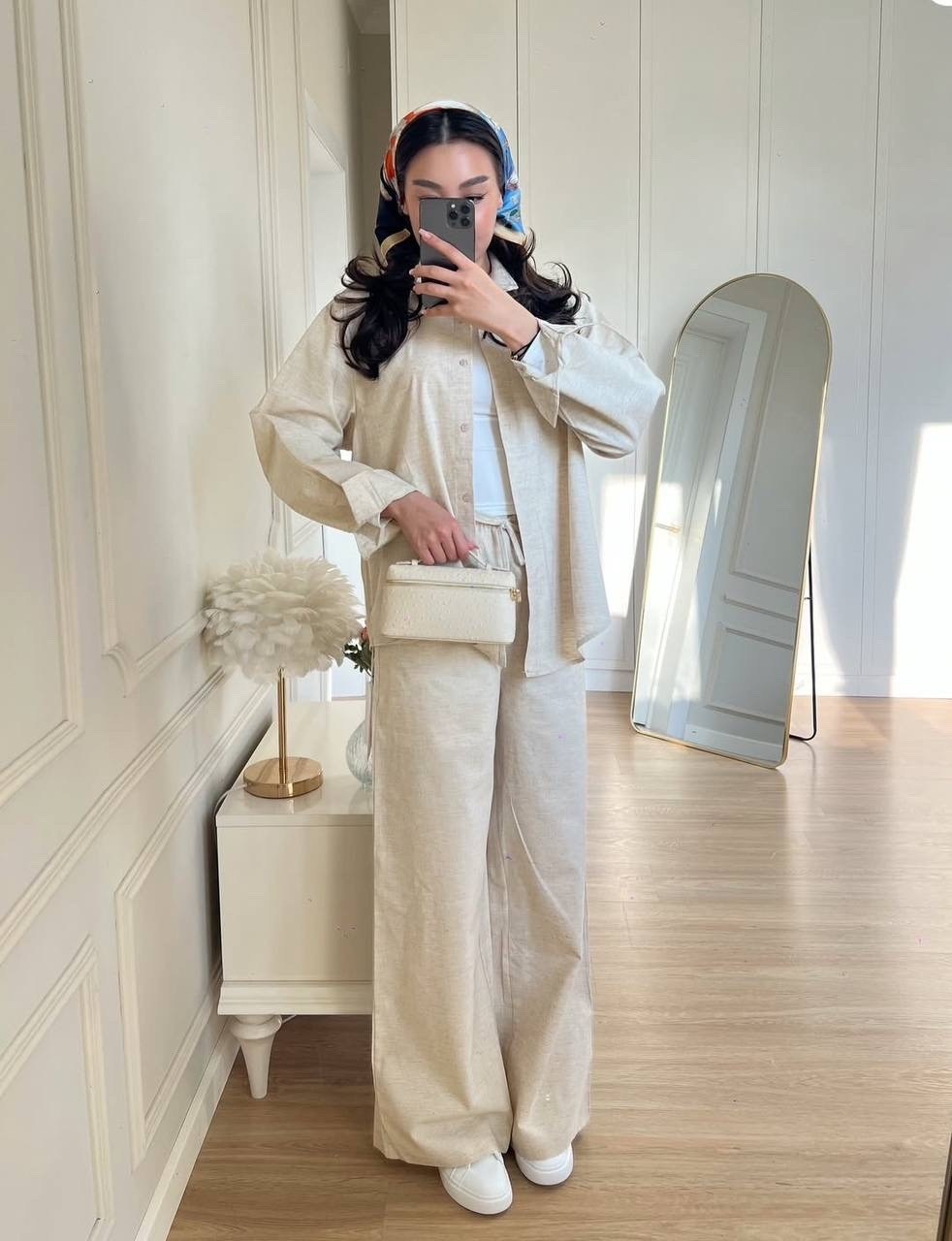 костюм женский (рубашка и брюки) mist summer time р.42 голубой,костюм брючный,костюм голубой,костюм с рубашкой и брюками из мягчайшей ткани,женский костюм