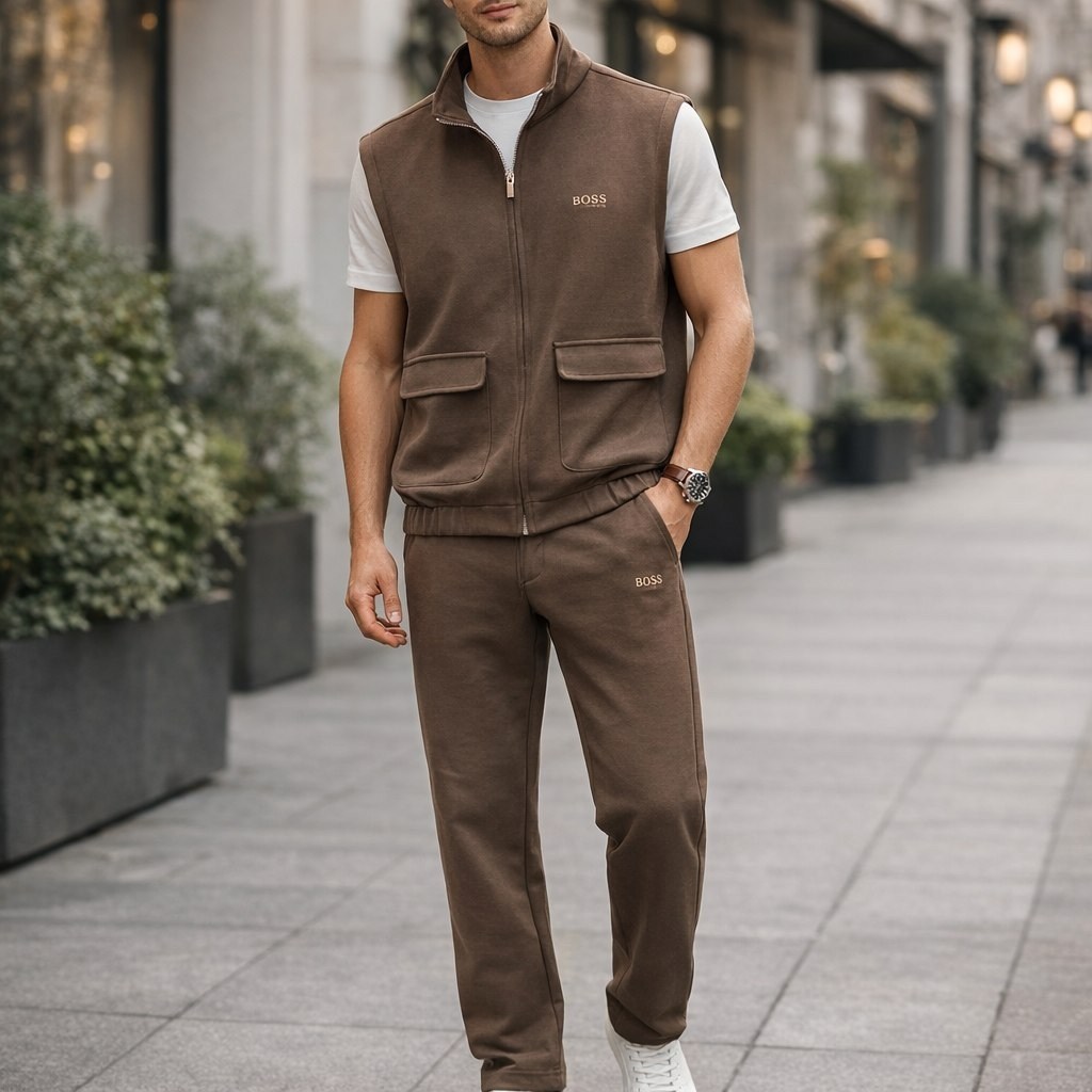 мужская мода,повседневный костюм,мужские спортивные костюмы,костюм с брюками,костюм коричневый