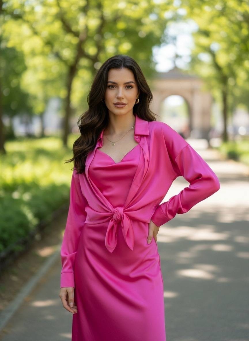 платья атласные,платье атлас,женское платье,шелковое длинное платье на запах фуксия,платье женское атласное