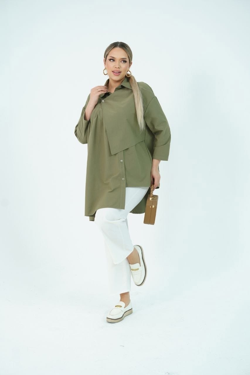 блуза удлиненная,рубашка женская размер 62 цвет коричневый luxury plus,стильная блуза,блуза женская,блуза