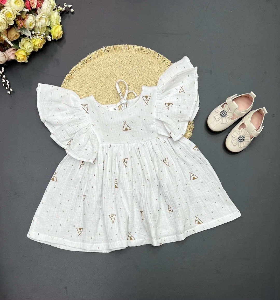 платье для девочки летнее муслиновое,платья для малышей,платье для девочки из муслина,платье для девочки летнее,для девочек платья