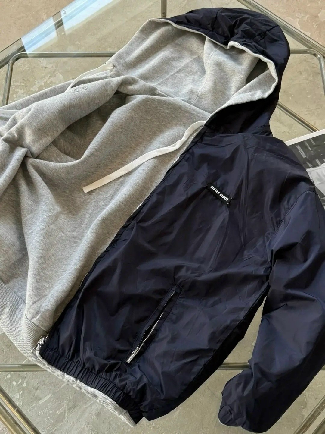 оверсайз толстовка,толстовка на молнии из футера 3х нит.начес серый,толстовка женская,модные наряды