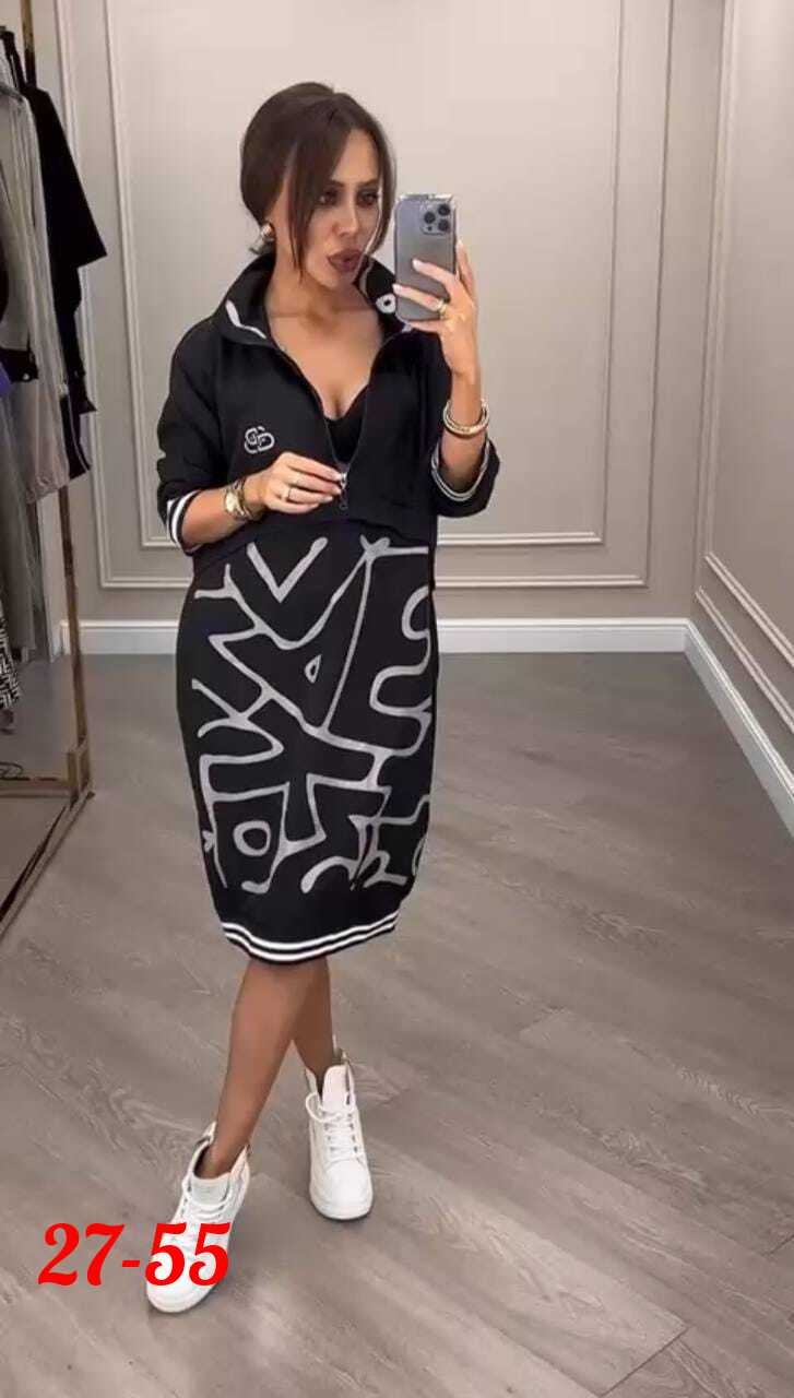 спортивное платье женское,платье женское,женское платье в одном цвете ткань: трикотаж с принтом,платье спортивное арт,платье спортивное женское арт. 11546970