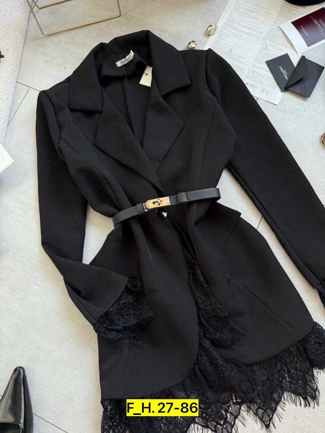 жакет приталенный,черный женский пиджак,пиджак с кружевом,жакет,женский костюм