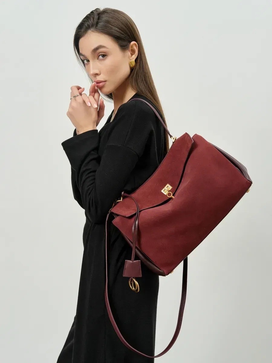 мягкая сумочка,сумка,женская сумка,сумка тоут классическая на плечо 32cm la timoo цвет черный,сумка женская через плечо