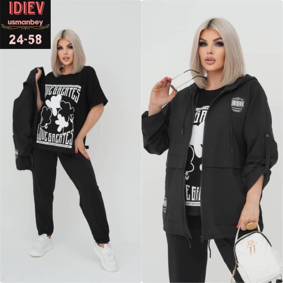 женский костюм ткань двунитка и плащовка,костюм 3 каткань двунитка и плащовка,женский спортивный костюм больших размеров,костюм женский свободного кроя,костюм 3-ка ткань: двунитка и плащовка